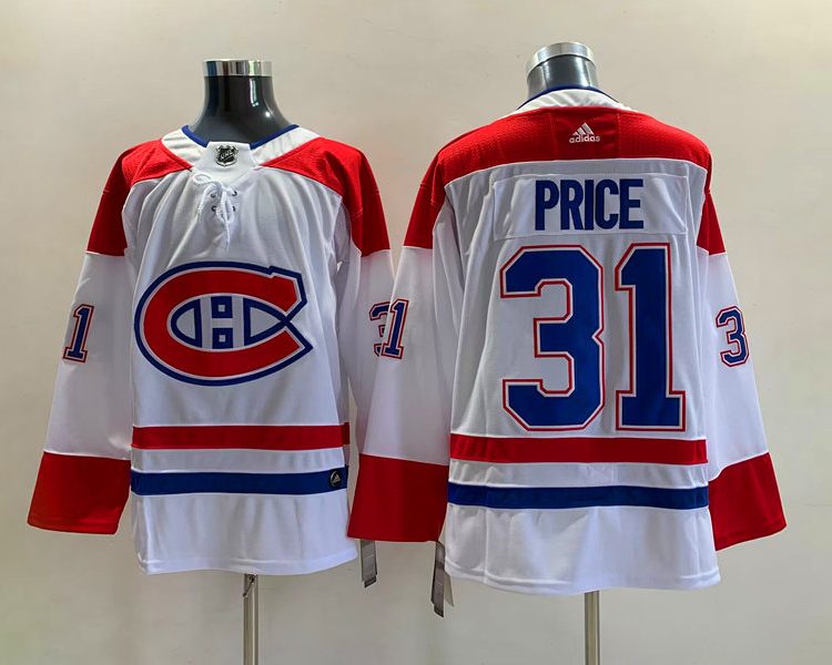 Men's Montreal Canadiens Carey Price #31 White Jersey