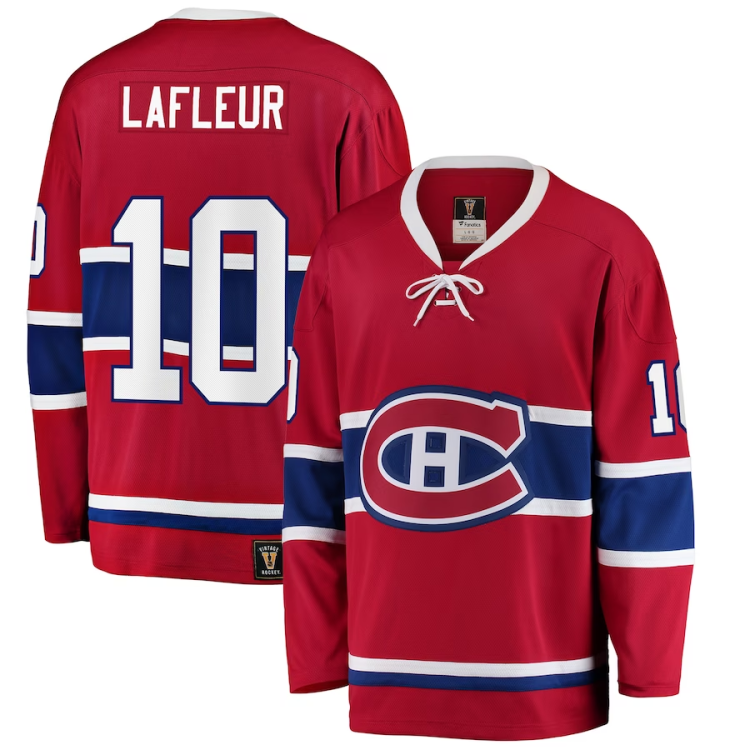Men's Montreal Canadiens Guy Lafleur #10 Red Jersey