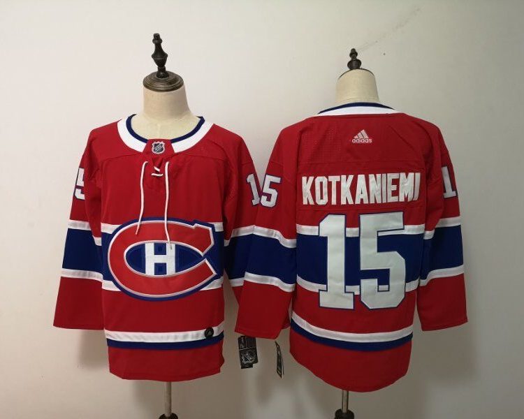 Men's Montreal Canadiens Jesperi Kotkaniemi #15 Red Jersey