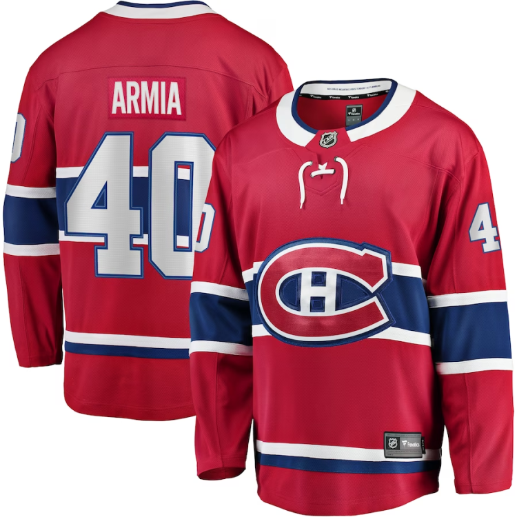Men's Montreal Canadiens Joel Armia #40 Red Jersey