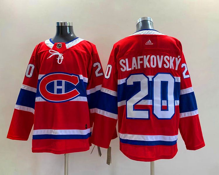 Men's Montreal Canadiens Juraj Slafkovsky #20 Red Jersey
