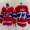 Men's Montreal Canadiens Kirby Dach #77 Red Jersey