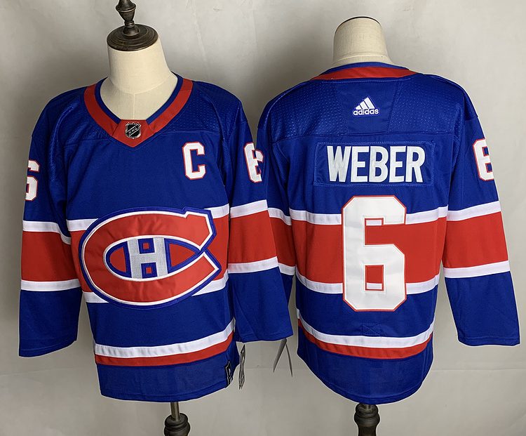 Men's Montreal Canadiens Shea Weber #6 Blue Jersey