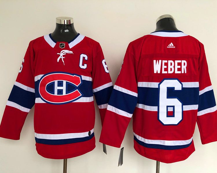 Men's Montreal Canadiens Shea Weber #6 Red Jersey
