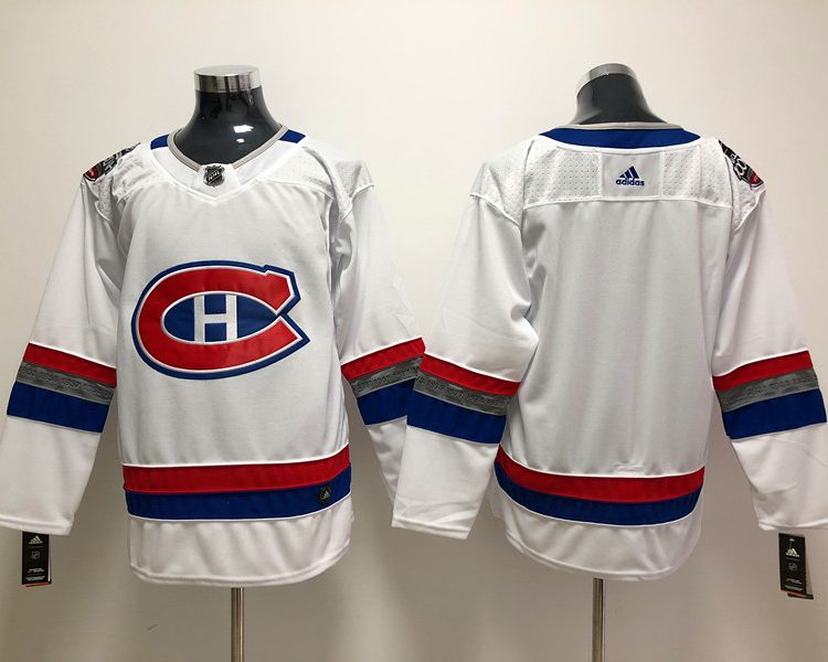 Men's Montreal Canadiens White Blank Jersey