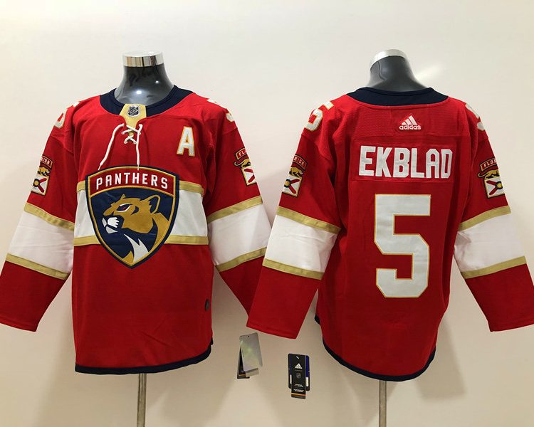 Men's Florida Panthers Aaron Ekblad #5 Red Jersey