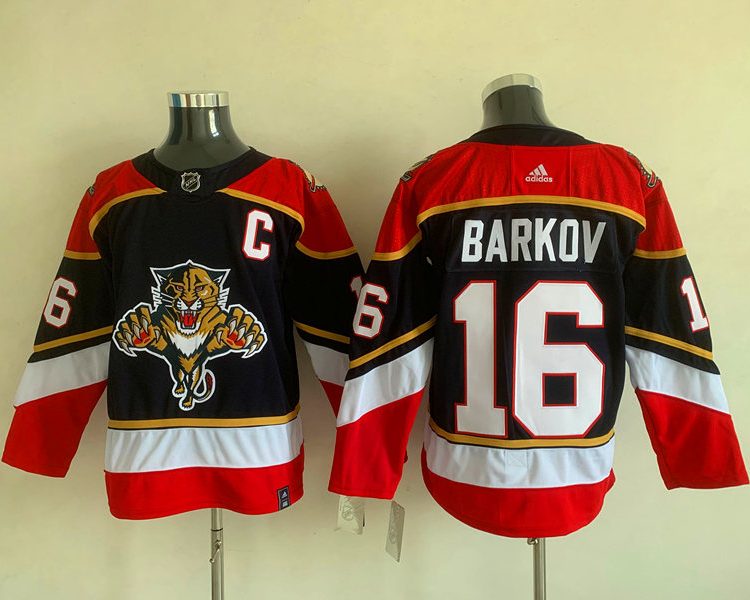 Men's Florida Panthers Aleksander Barkov #16 Black Home Breakaway Jersey