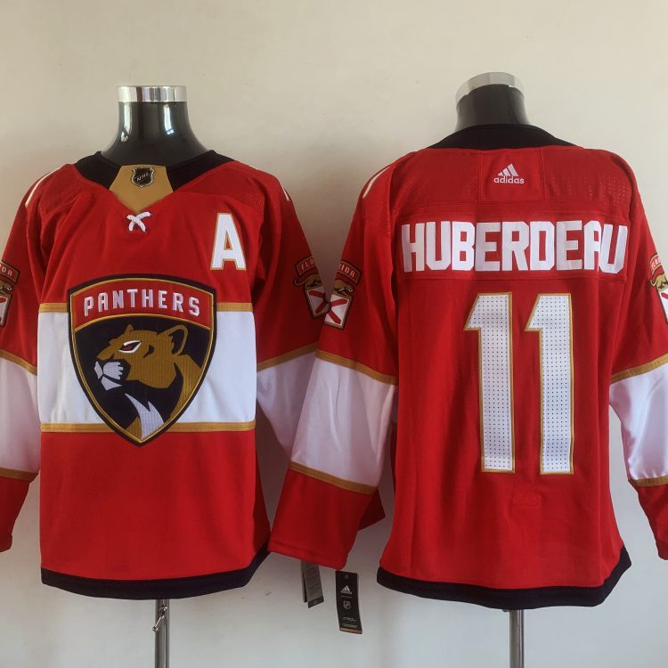 Men's Florida Panthers Jonathan Huberdeau #11 Red Home Breakaway Jersey