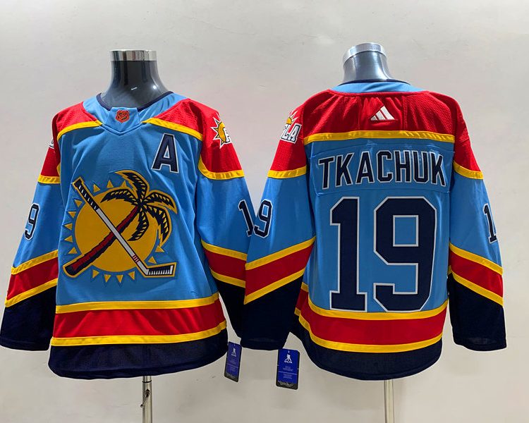 Men's Florida Panthers Matthew Tkachuk #19 Blue Home Breakaway Jersey