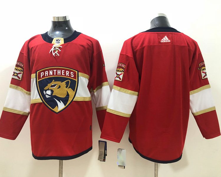 Men's Florida Panthers Red Breakaway Home Blank Jersey