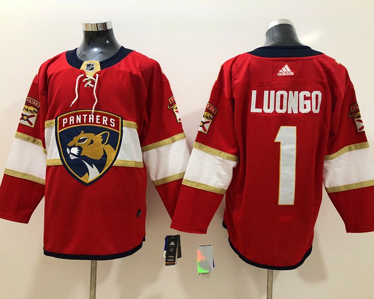 Men's Florida Panthers Roberto Luongo #1 Red Home Breakaway Jersey