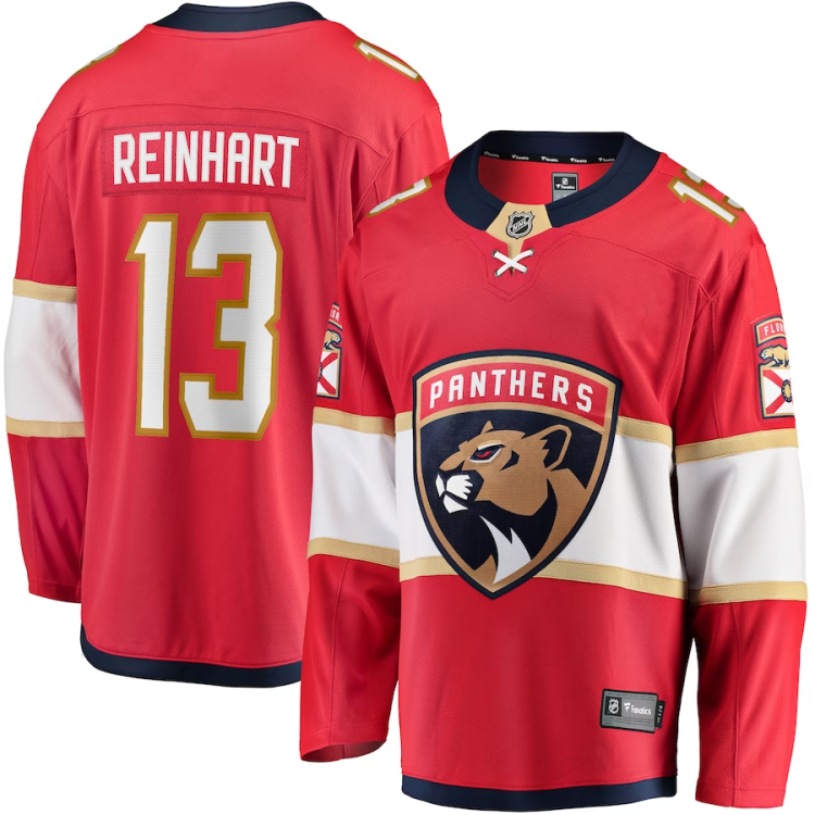 Men's Florida Panthers Sam Reinhart #13 Red Jersey