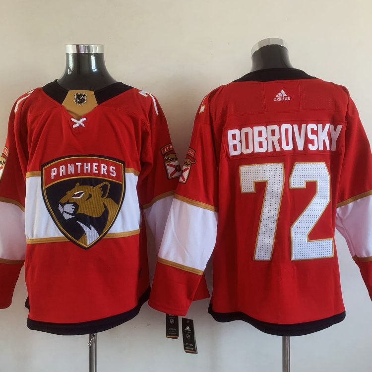 Men's Florida Panthers Sergei Bobrovsky #72 Red Jersey