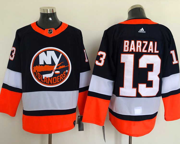 Men's New York Islanders Mathew Barzal #13 Black Jersey