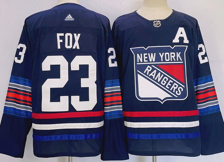 Men's New York Rangers Adam Fox #23 Blue jersey