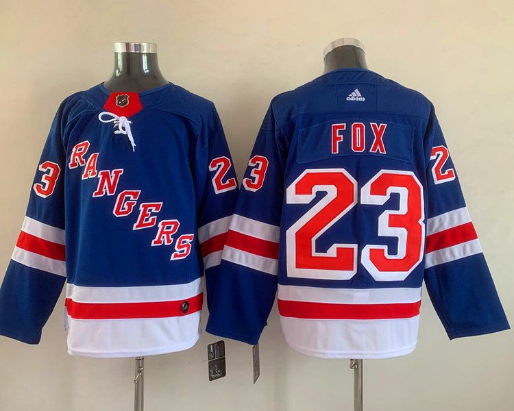 Men's New York Rangers Adam Fox #23 Blue Jersey
