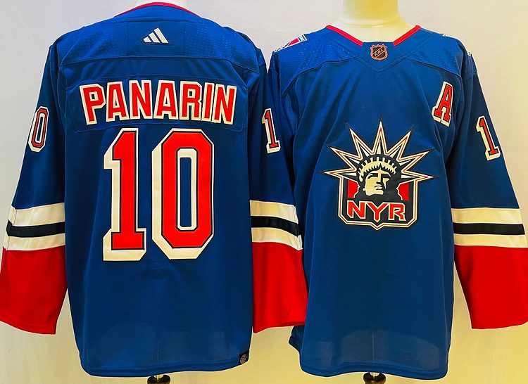 Men's New York Rangers Artemi Panarin #10 Blue jersey