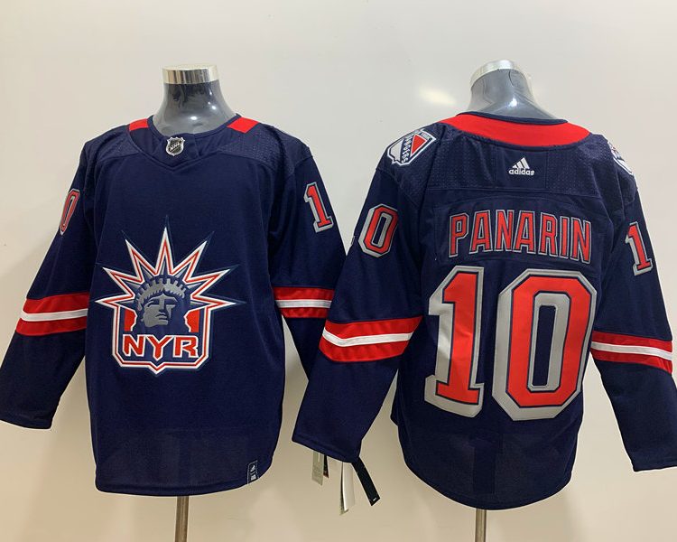 Men's New York Rangers Artemi Panarin #10 Navy Jersey