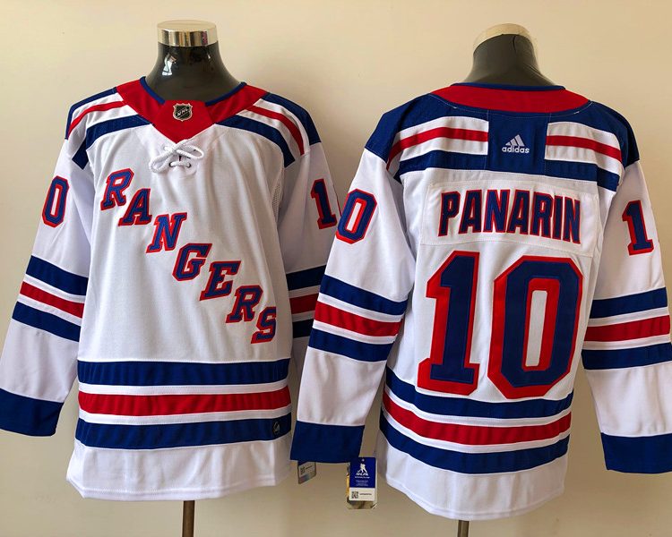 Men's New York Rangers Artemi Panarin #10 White Jersey