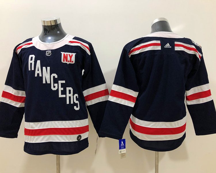 Men's New York Rangers Black Blank Jersey