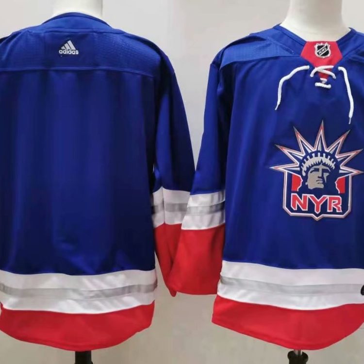 Men's New York Rangers Blue Blank Jersey