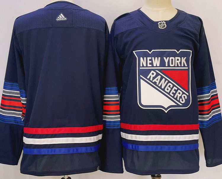 Men's New York Rangers Blue Blank jersey
