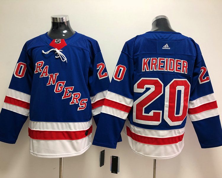 Men's New York Rangers Chris Kreider #20 Blue Jersey