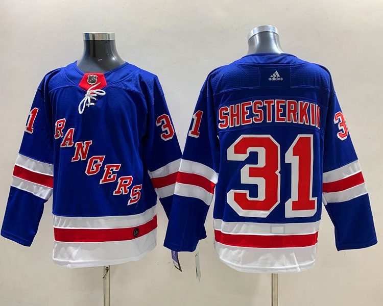Men's New York Rangers Igor Shesterkin #31 Blue Jersey