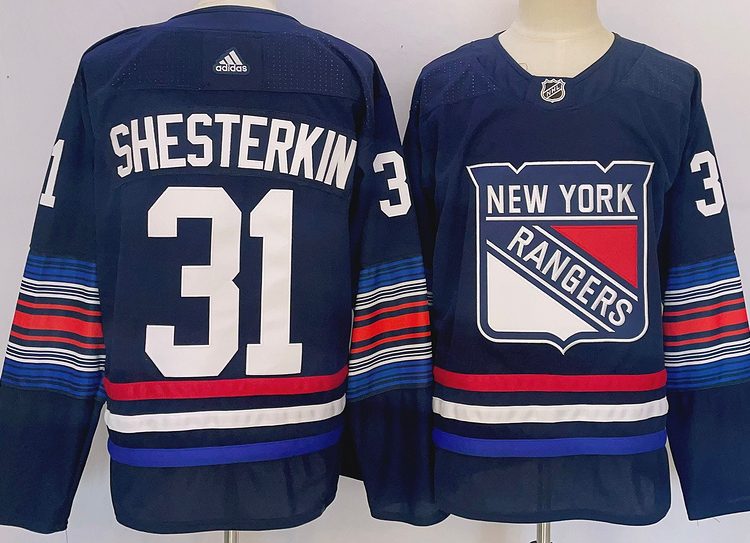 Men's New York Rangers Igor Shesterkin #31 Blue jersey