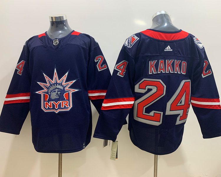 Men's New York Rangers Kaapo Kakko #24 Navy Jersey