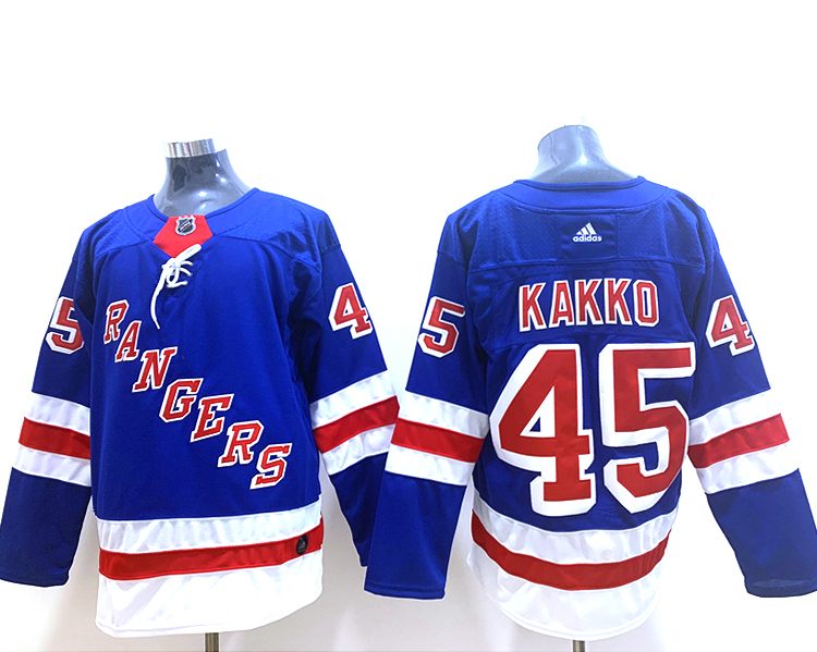 Men's New York Rangers Kaapo Kakko #45 Blue Jersey