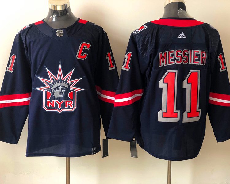 Men's New York Rangers Mark Messier #11 Navy Jersey