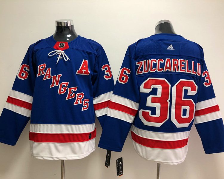 Men's New York Rangers Mats Zuccarello #36 Blue Jersey