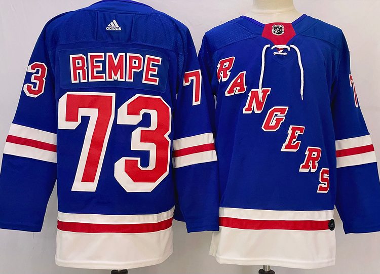 Men's New York Rangers Matt Rempe #73 Blue jersey