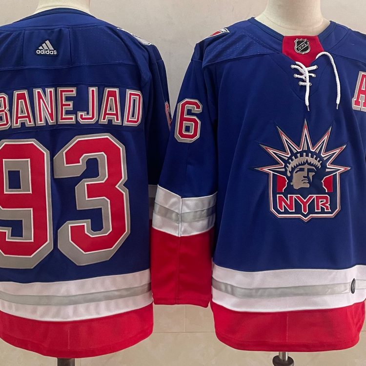 Men's New York Rangers Mika Zibanejad #93 Blue Jersey