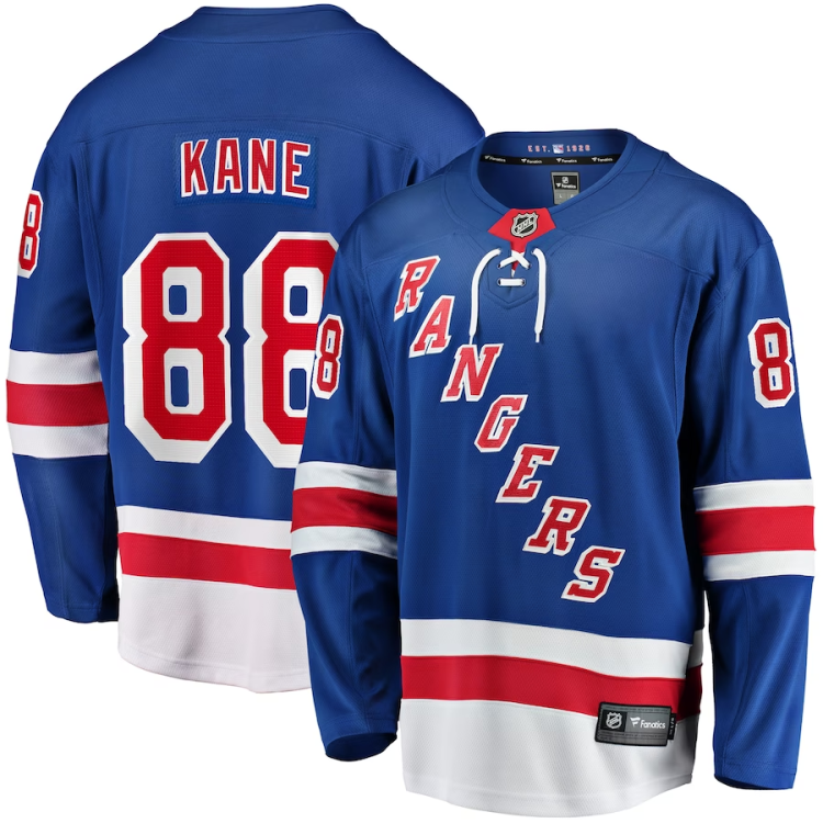 Men's New York Rangers Patrick Kane #88 Blue Jersey