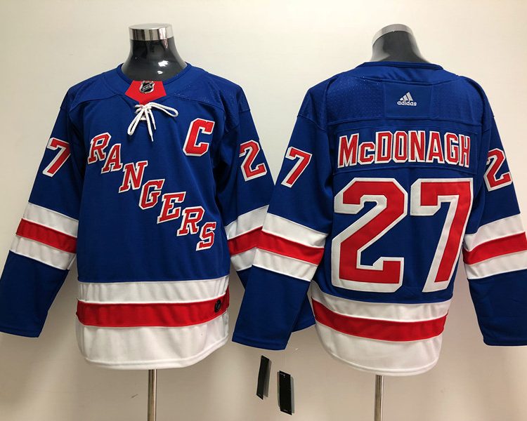 Men's New York Rangers Ryan McDonagh #27 Blue Jersey