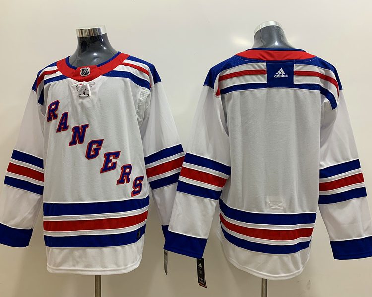 Men's New York Rangers White Away Primegreen Authentic Blank Jersey