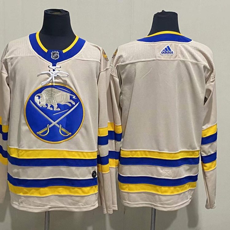 Men's Buffalo Sabres Cream Blank Jersey