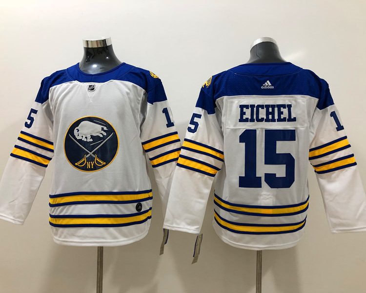 Men's Buffalo Sabres Jack eichel #15 White Jersey