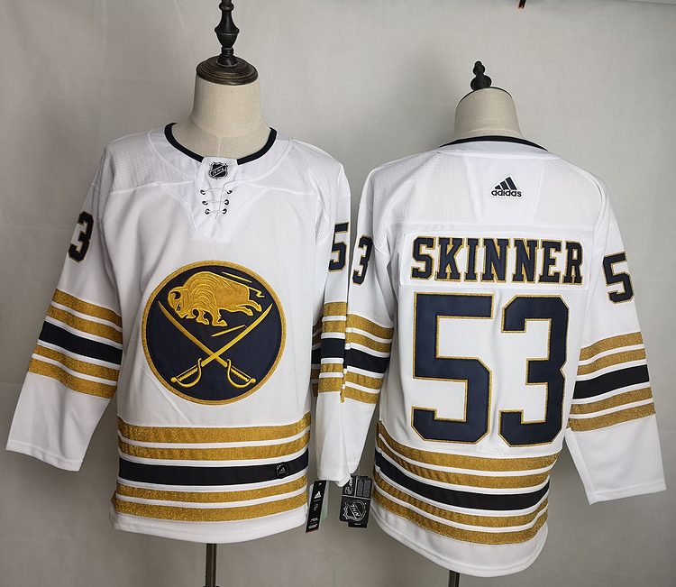 Men's Buffalo Sabres Jeff Skinner #53 White Jersey