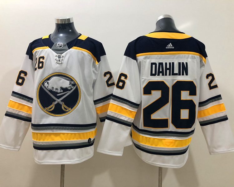 Men's Buffalo Sabres Rasmus Dahlin #26 White Jersey