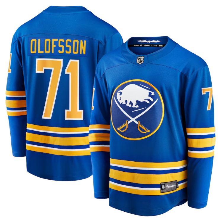 Men's Buffalo Sabres Victor Olofsson #71 Royal Jersey