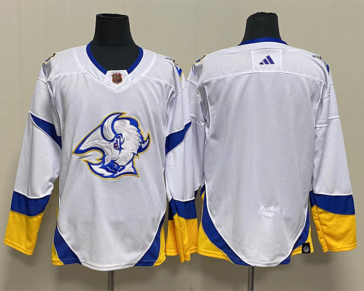 Men's Buffalo Sabres White Alternate Premier Breakaway Blank Jersey