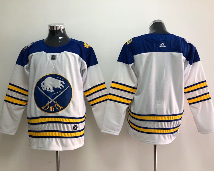Men's Buffalo Sabres White Blank Jersey