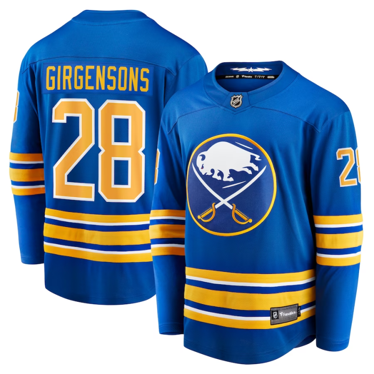 Men's Buffalo Sabres Zemgus Girgensons #28 Royal Jersey