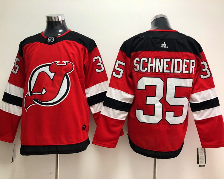 Men's New Jersey Devils Cory Schneider #35 Red Jersey