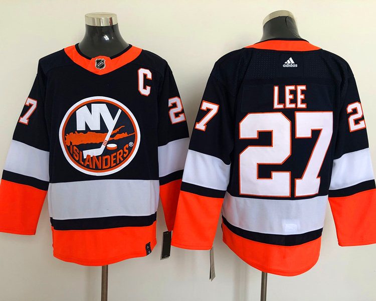 Men's New York Islanders Anders Lee #27 Black Jersey