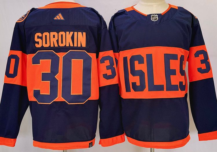 Men's New York Islanders Ilya Sorokin #30 Blue jersey