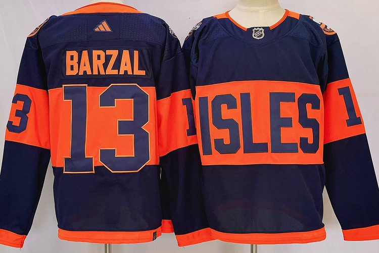 Men's New York Islanders Mathew Barzal #13 Blue jersey